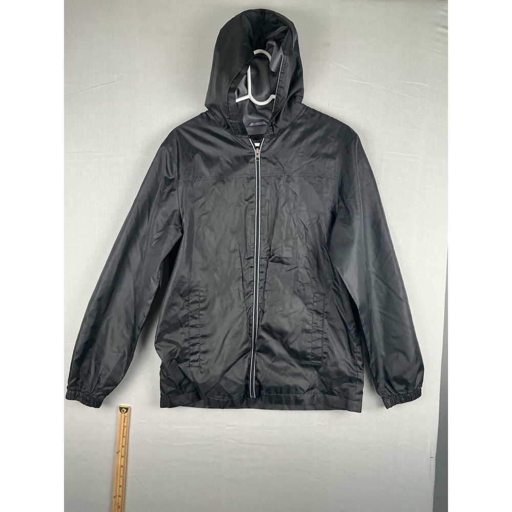Cherokee‎ Jacket Womens XL 16 Black Hooded Full Zip Lightweight